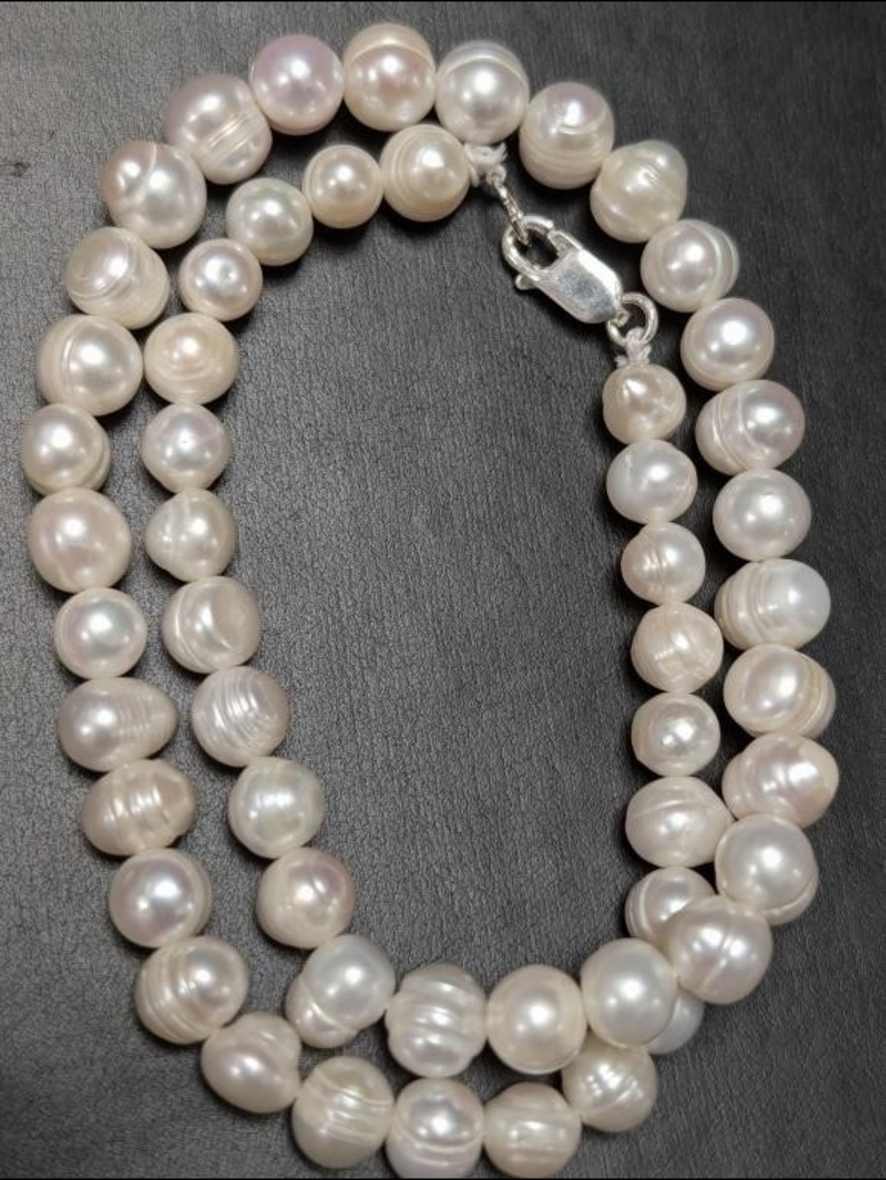 14-in Silver Freshwater Pearl Necklace